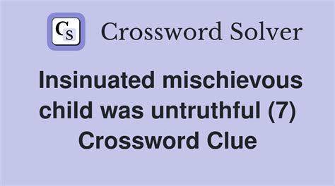 mischievous crossword clue|mischievous crossword clue 7 letters.